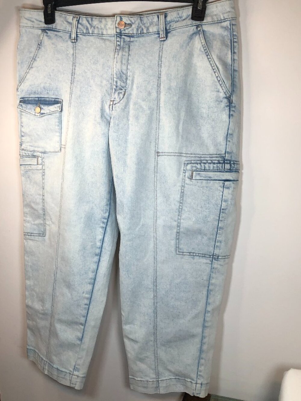 Time & Tru Stonewashed Utility Jeans - Size 20 - Never Worn